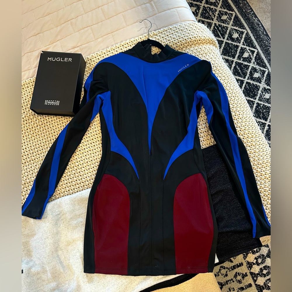 Mugler x HM Spiral Paneled Dress